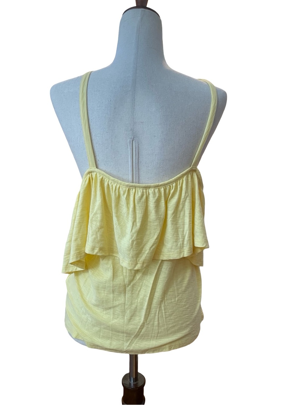 NATION LTD BUTTER YELLOW RUFFLE TANK TOP - Picture 4 of 9